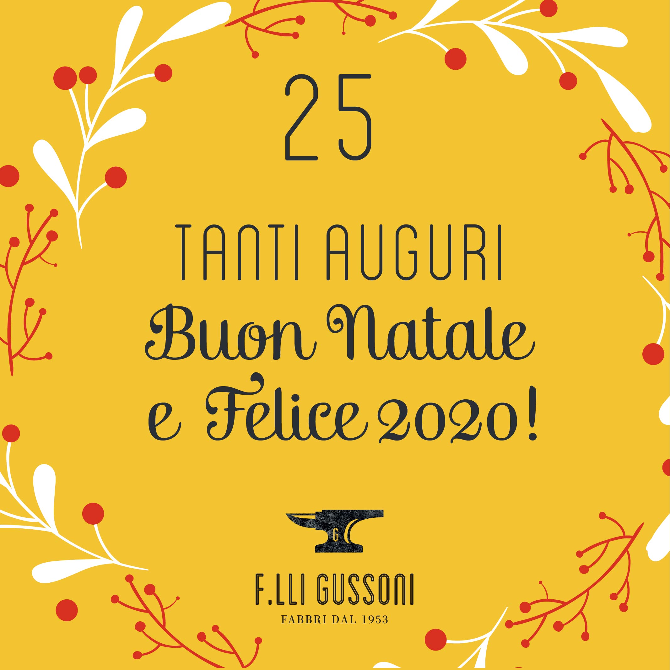 Tanti auguri di Buon Natale e Felice 2020